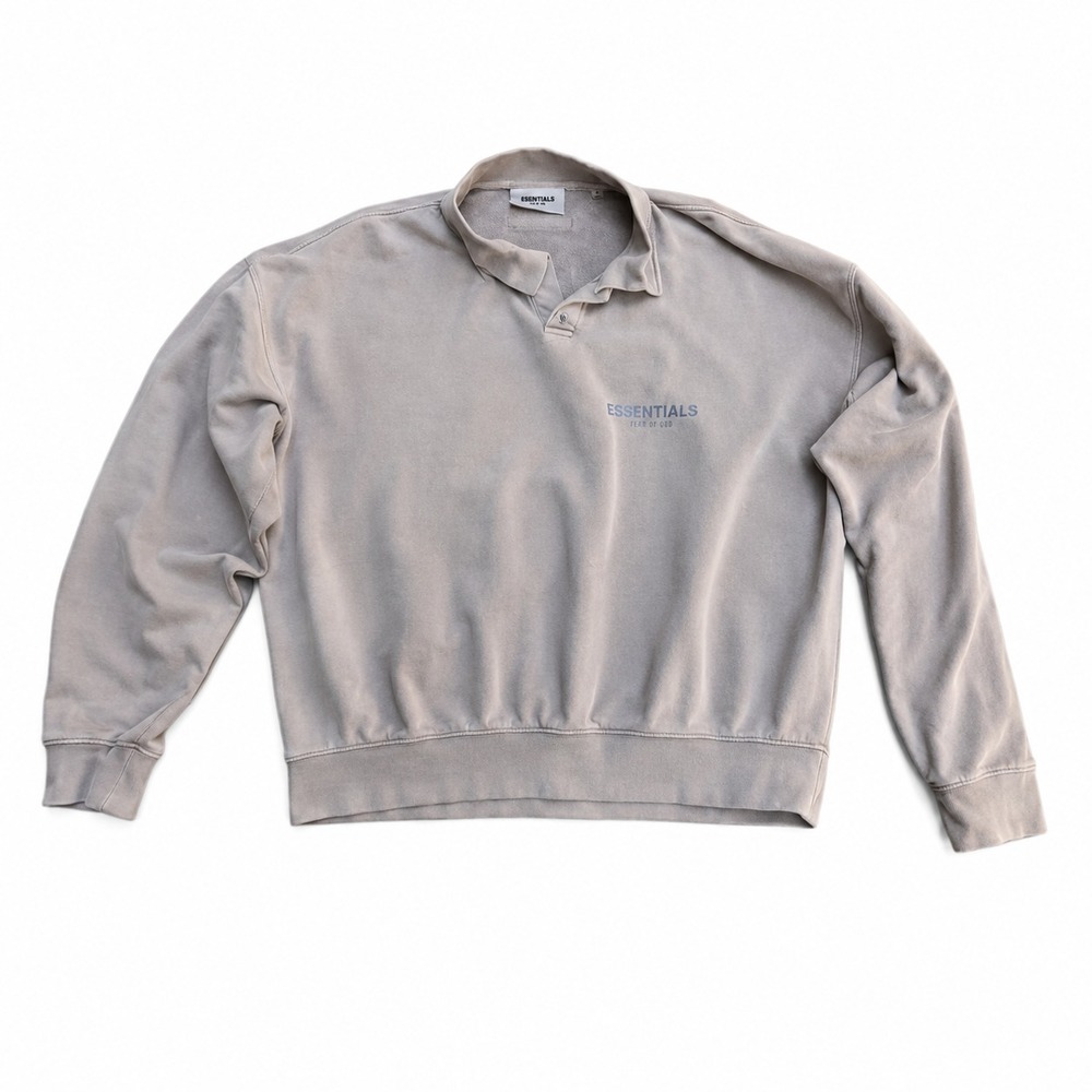 essentials fear of gods Sweater shirt Men's Small Brown/Beige Long Sleeve